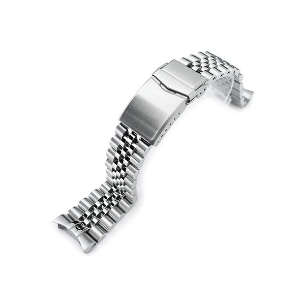 【互換品】ステンレス 7連ブレスレット【22mm】 22mm メタル時計バンド ステンレススチール ジュビリー ブレスレット V