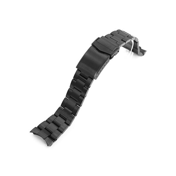 22mm メタル時計バンド ステンレス オイスター ブレスレット DLC