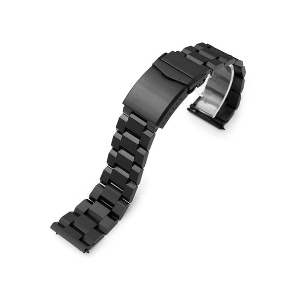 24mm メタル時計バンド ステンレススチール ヘクサッド ブレスレット