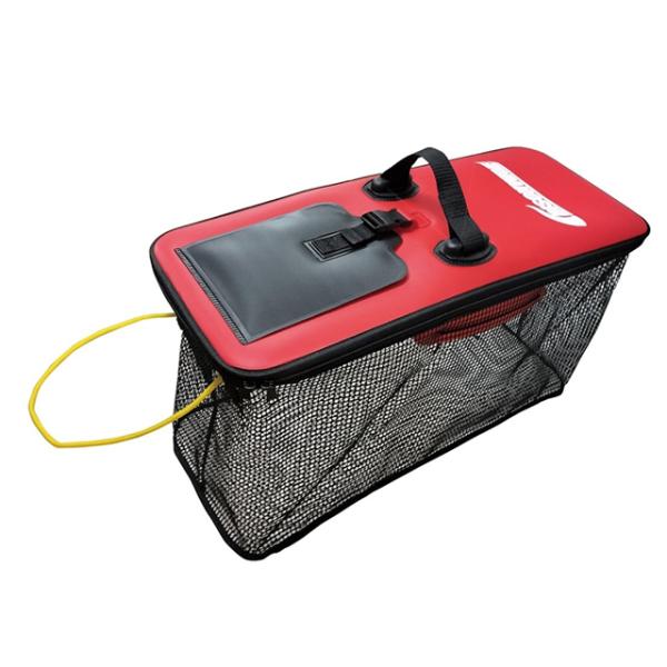 バイソンウェーブ(BISON WAVE) フロートスカリ レッド FG-010-02【一部地域を除き送料無料】  活かしバケツ 生き餌 活き餌