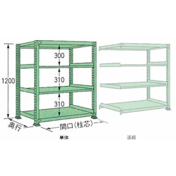 250kg/�i �� W890×���s D900×���� H1200 �O���[�� �P�� 4�i ML1209K04T �{���g���X ���ʒI �}�K�����H��