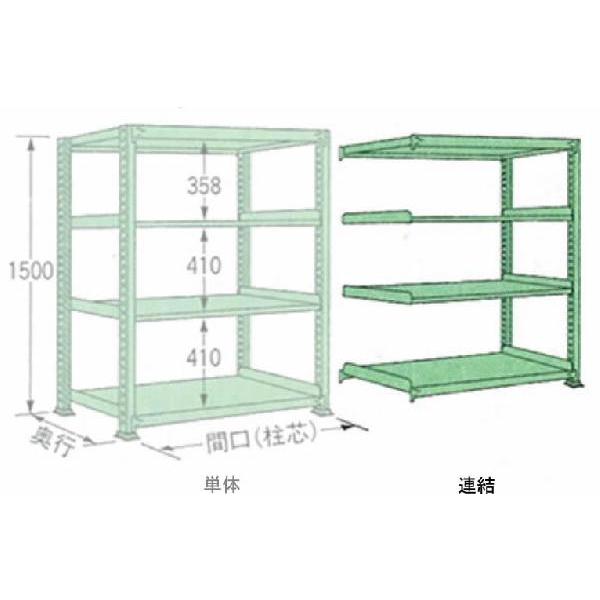 500kg/�i �� W1200×���s D600×���� H1500 �O���[�� �A�� 4�i MM1512L04R �{���g���X ���ʒI �}�K�����H��