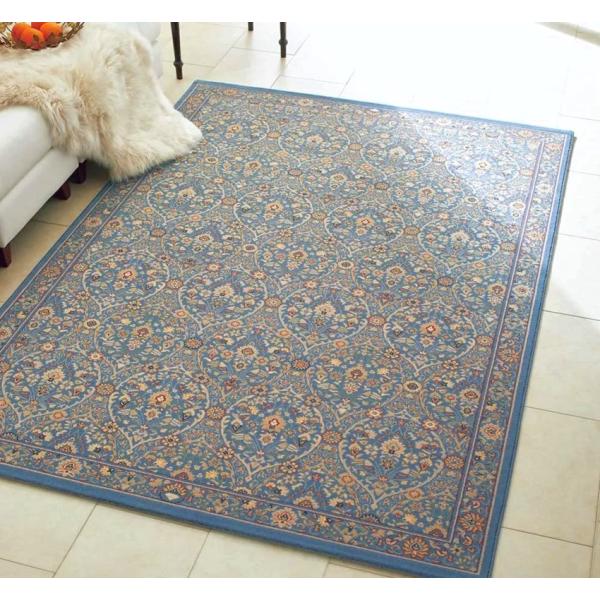 玄関マット ラグ 絨毯 67×120cm ベルギー ウール 厚手