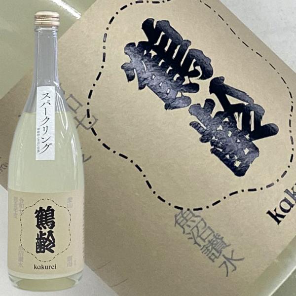 日本酒 鶴齢 7BY 風味絶佳 雲母 720ml スパークリング かくれい きら 青木酒造 新潟県