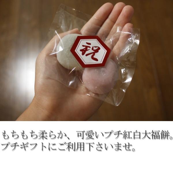 ぷち紅白大福餅 紅白餅餡入り ｇx2個 餅まき上棟式結婚式敬老の日合格卒業入学合格祝いお菓子引き菓子プチギフトあん入り粗品