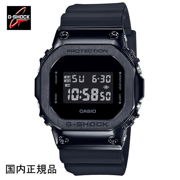 【美品】メタルブラック G-SHOCK メタルカバードGM-5600B-1JF G-SHOCK ジーショック メタルカバード腕時計 GM-5600B-1JF メンズ