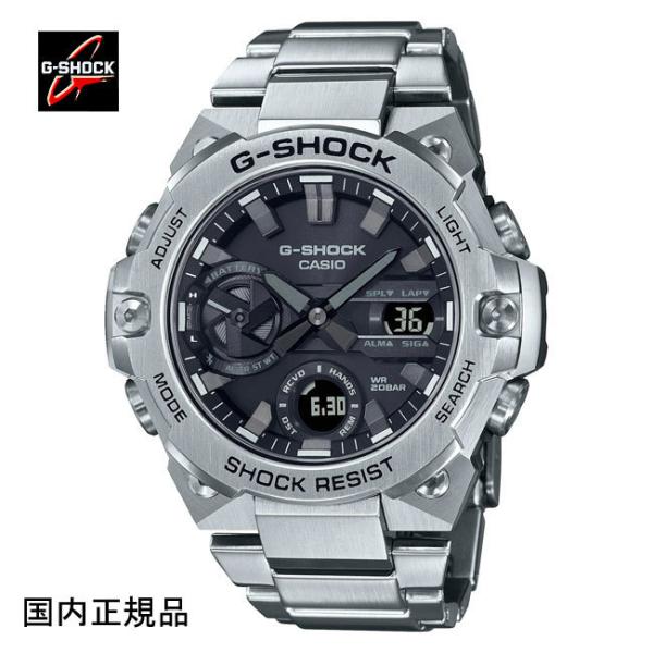 G-SHOCK �W�[�V���b�N �r���v G-STEEL�\�[���[Bluetooth �J�[�{���R�A�K�[�h�\�� GST-B400D-1AJF �����Y �������K�i