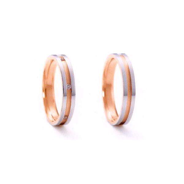 ニナリッチ 結婚指輪 ペア マリッジリング エテルニテ6rl920 Men 画像右 Pt900 K18pg 無料サンプルok
