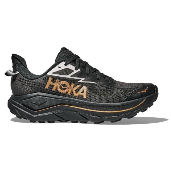 HOKA ホカ トレイルランニングシューズ CHALLENGER 8 チャレンジャー８ メンズ レギュラー幅 ブラック/ゴールド 1168716-BKGD