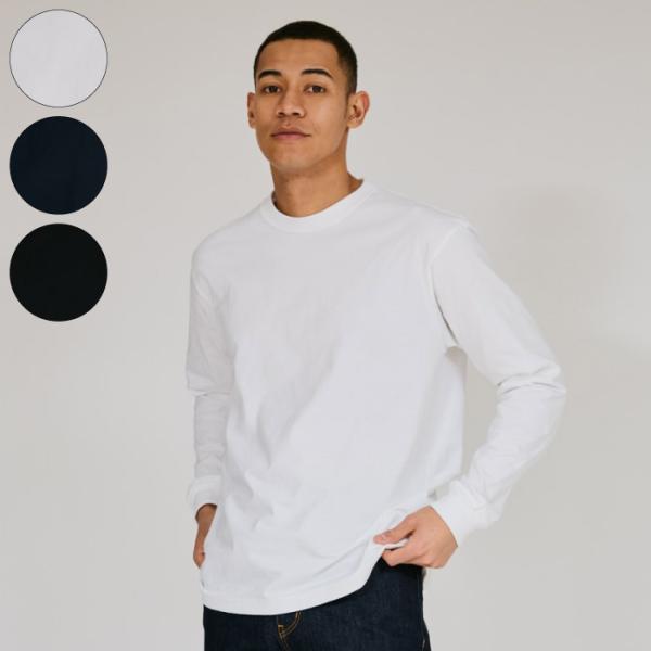Hanes ヘインズ ロングTシャツ BEEFY-T ロングスリーブTシャツ 25FW 長袖 トップス ホワイト ネイビー ブラック H5186