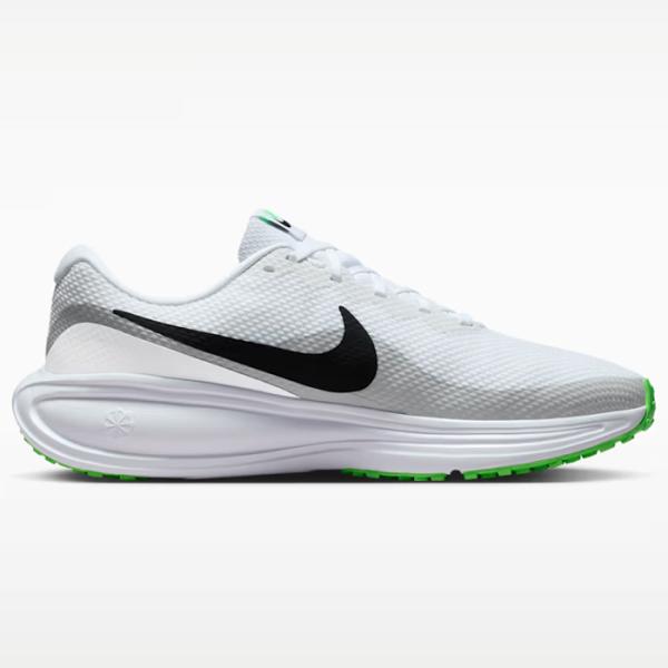 NIKE ナイキ レボリューション 8 ワイド ランニングシューズ 幅広 ユニセックス ホワイト×ブラック×ピュアプラチナム×グラシアブルー HQ1996-105
