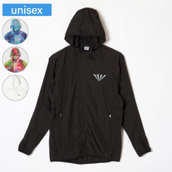 JINGER ユニセックスフーデッドランニングジャケット Sサイズ ブラック taiyosp-trip_j-3009