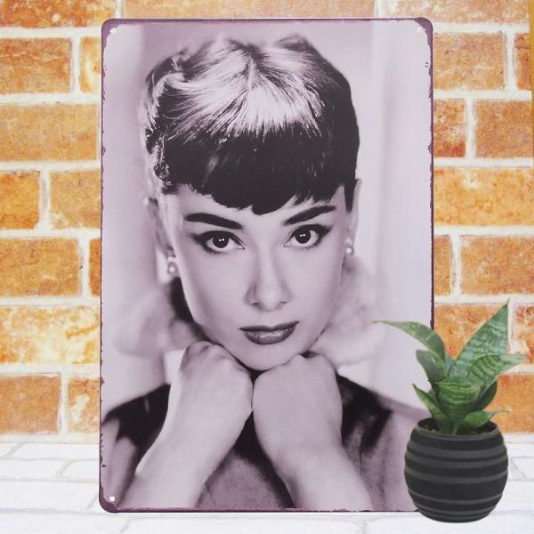 オードリー ヘップバーン プレート 壁掛け モノトーン ギガランキングｊｐ