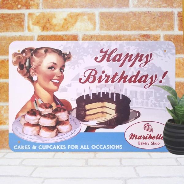 ブリキ看板 バースデーケーキ 1 誕生日 プレゼント スイーツ ポスター Buyee Servis Zakupok Tretim Licom Buyee Pokupajte Iz Yaponii