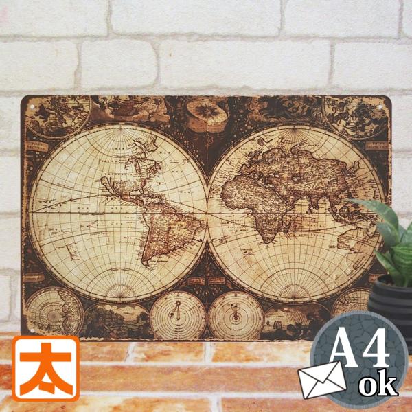 世界地図1 古地図 アンティーク調 ビンテージ風 プレート 航海図 Buyee 日本代购平台 产品购物网站大全 Buyee一站式代购 Bot Online