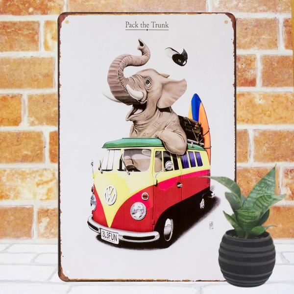 アートポスター ゾウ 象 ワーゲンバス ブリキ看板k 自動車 ポスター インテリア アートパネル 絵画 おしゃれ ガレージ アメリカン雑貨 Buyee Buyee Japanese Proxy Service Buy From Japan Bot Online