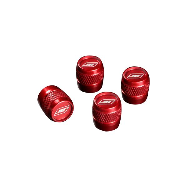 汎用【MONSTER SPORT エアバルブキャップ】 レッド 4個セット モンスタースポーツ 680500-0000R *ゆうパケット