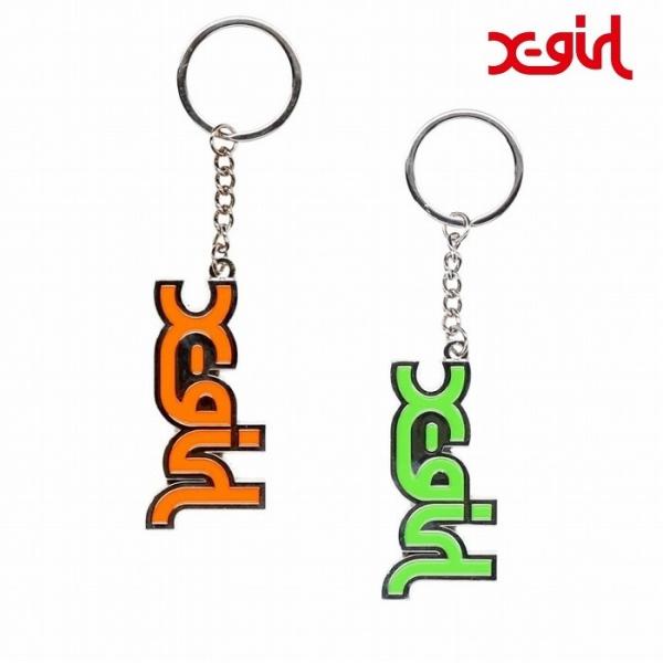 X-girl エックスガール キーホルダー MILLS LOGO KEY CHARM キー