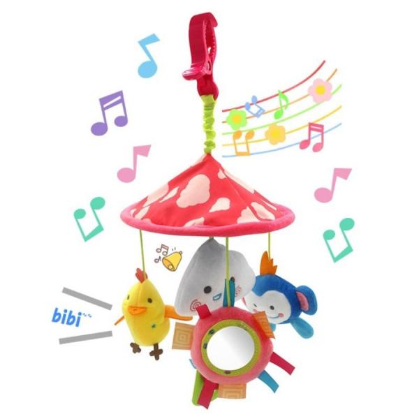 他サイト： ピンク ベビーカー メリー ベッド ベビー あかちゃん 赤ちゃん おもちゃ 玩具 車 ベビー チャイルドシート 誕生日 プレゼント 出産祝い 男の子 女の子 0歳 1歳の商品画像