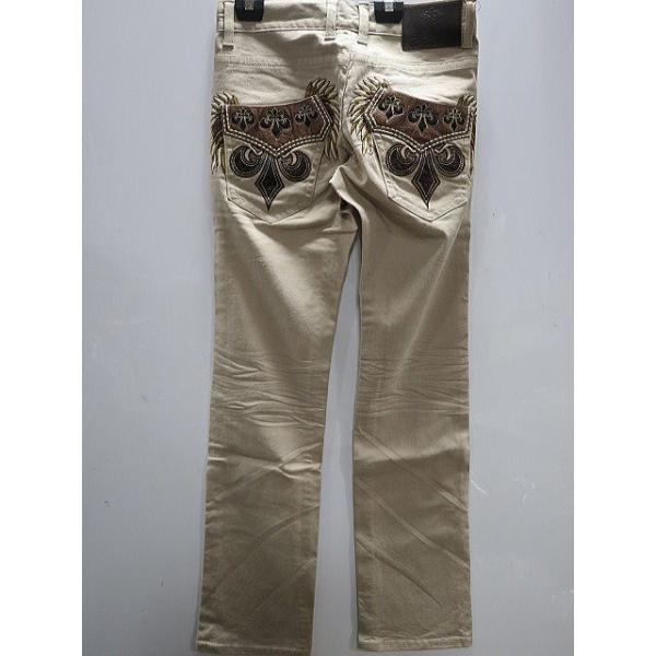 ビーアンビション　チノパンツ 　百合ウイング刺繍  BE AMBITION ビーアンビション チノパンツ 百合ウイング刺繍 BE AMBITION