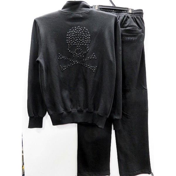 BE AMBITION　スエット上下セット　スカルストーン刺繍　ビーアンビション takafuku1915_be-s-23209-bbk