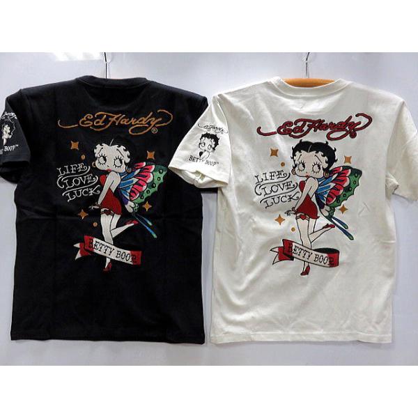 Ed Hardy（エド・ハーディー） BETTY BOOP X Ed Hardy 半袖Tシャツ