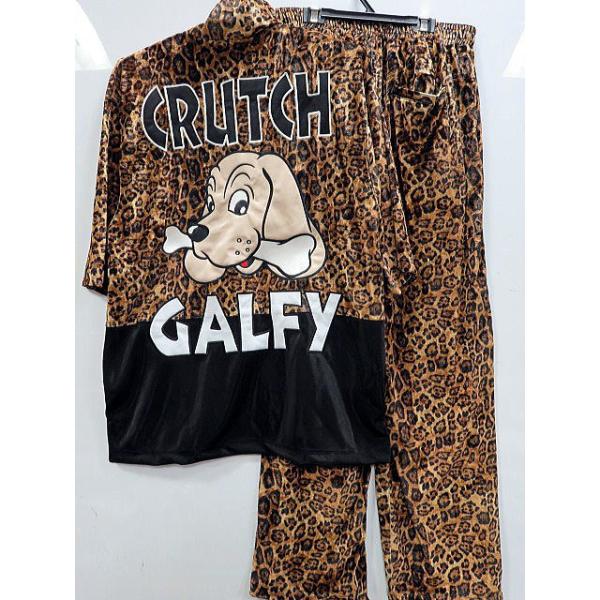 GALFY  アニマル切替 半袖ベロア上下セット　ガルフィ GALFY アニマル切替 半袖ベロア上下セット ガルフィ【代引不可商品