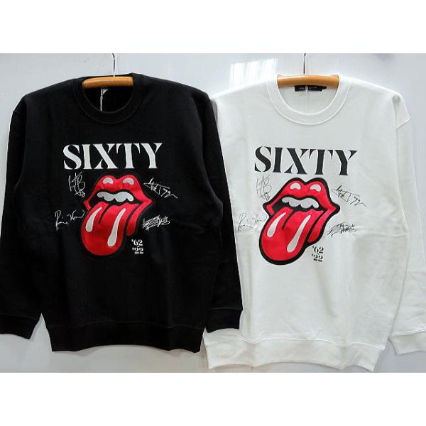 ローリングストーンズ ROLLING STONES X JACKROSE　サイン＆ロゴ　ワンポイント刺繍トレーナー ROLLING STONES X JACKROSE サイン＆ロゴ ワンポイント刺繍トレーナー