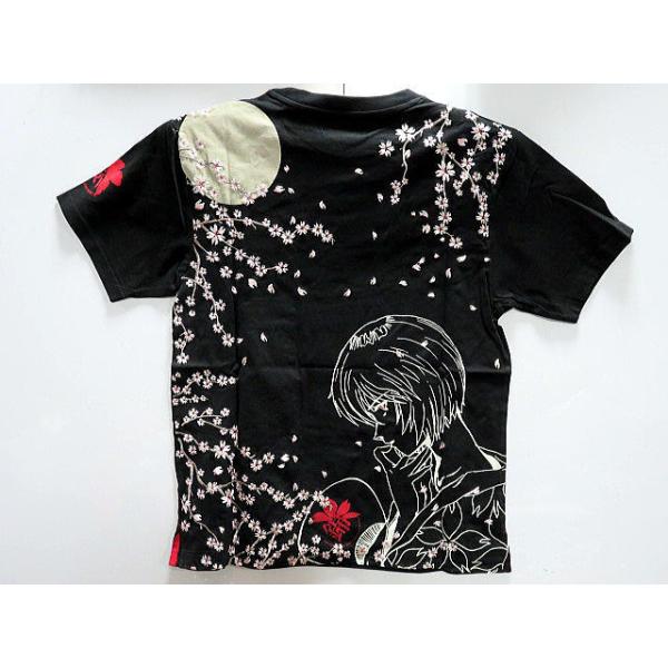 エヴァンゲリヲンX錦コラボ 半袖Tシャツ 綾波レイX夜桜刺繍 EVA
