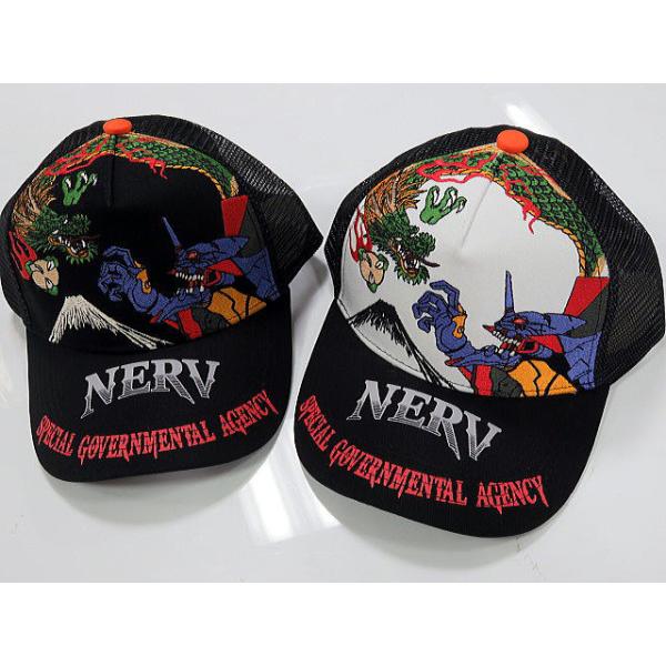 エヴァンゲリヲンX錦コラボ 初号機×龍刺繍 メッシュキャップ