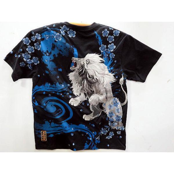 絡繰魂 粋 獅子咆哮刺繍半袖Tシャツ カラクリ魂 : takafuku1915 - 通販