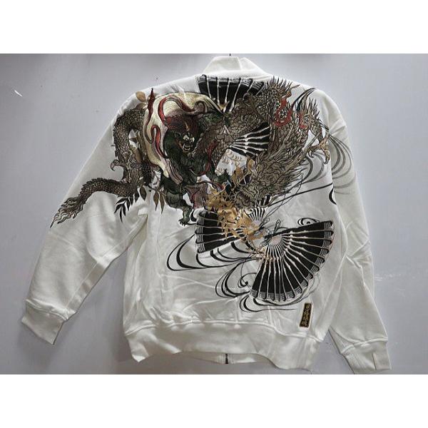絡繰魂 粋　風雷神vs龍刺繍 FULL ZIP トレーナー　カラクリ魂粋 絡繰魂 粋 風雷神vs龍刺繍 FULL ZIP トレーナー カラクリ魂粋