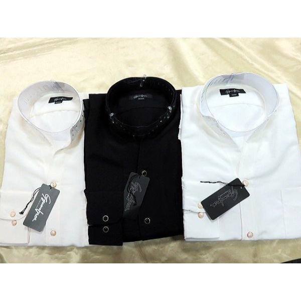 日本製　ドレスシャツ　襟ラインストーン　オープンカラー ドレスシャツ 襟ラインストーン オープンカラー : takafuku1915 - 通販