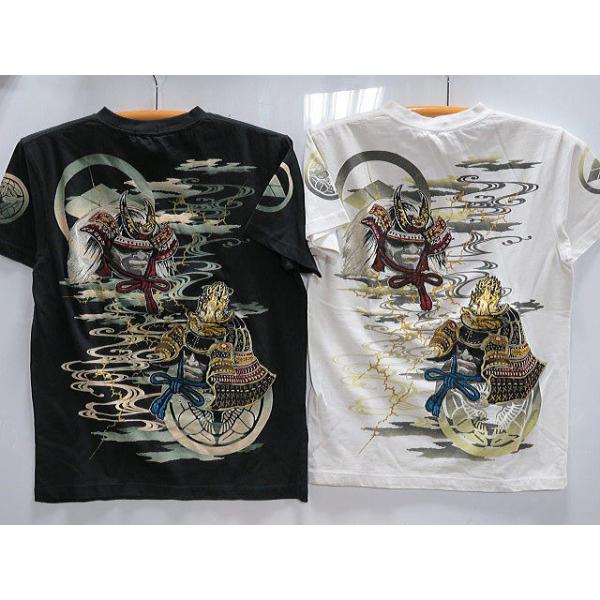華鳥風月 和柄 半袖Tシャツ 武将合戦刺繍 : takafuku1915 - 通販 