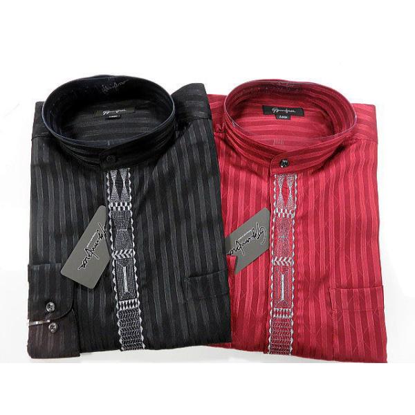 日本製 ドレスシャツ スタンドカラー : takafuku1915 - 通販 - Yahoo