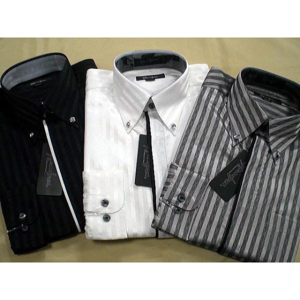 日本製　ドレスシャツ ジャガードストライプ 日本製 ドレスシャツ ジャガードストライプ : takafuku1915 - 通販