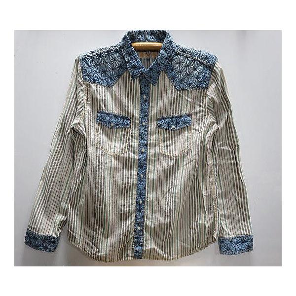 錦 和柄 長袖 シャツ 麻の葉刺繍 : takafuku1915 - 通販 - Yahoo