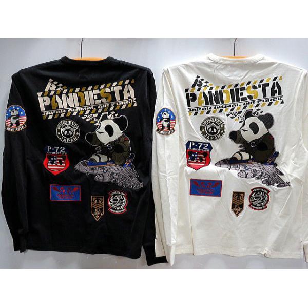 PANDIESTA JAPAN サメ型スマホポーチ付きフェイクレイヤード長袖T