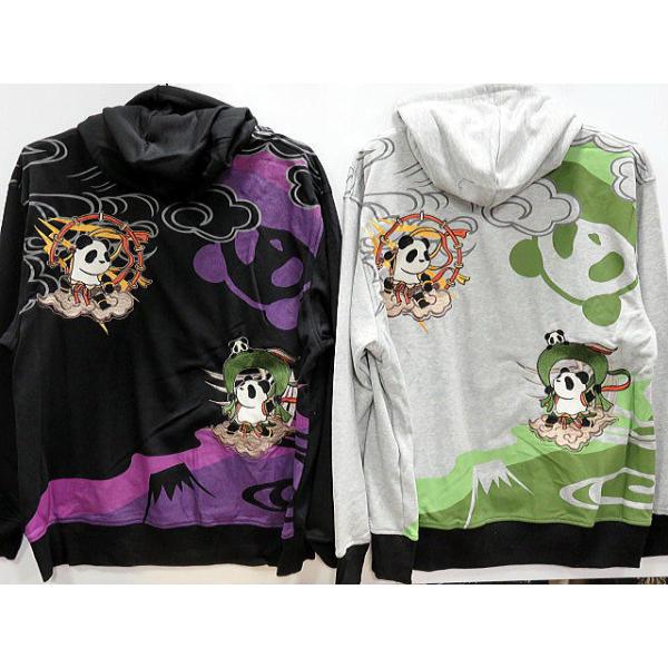 風神パンダ 大きいサイズ PANDIESTA JAPAN パーカー 風神雷神パンダ