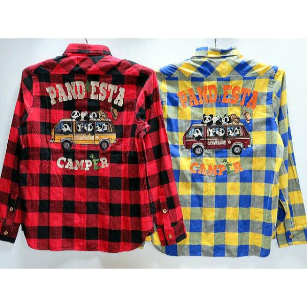 PANDIESTA JAPAN　箱乗りキャンパー ブロックチェックシャツ　パンディエスタ PANDIESTA JAPAN 箱乗りキャンパー ブロックチェックシャツ パンディ