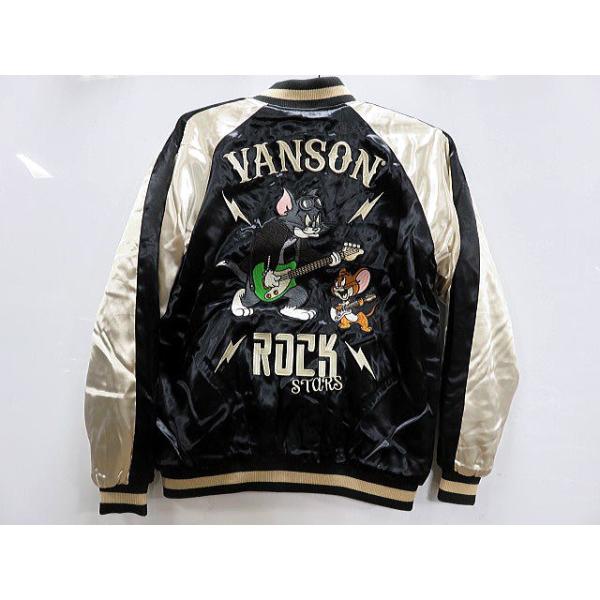 vanson leathers X トムとジェリー サテンXファー リバーシブル