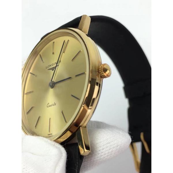 良品 ロンジン Longines 時計 腕時計 メンズ レディース可 クォーツ 革ベルト 黒 ゴールド文字盤 中古 Buyee Buyee 日本の通販商品 オークションの代理入札 代理購入