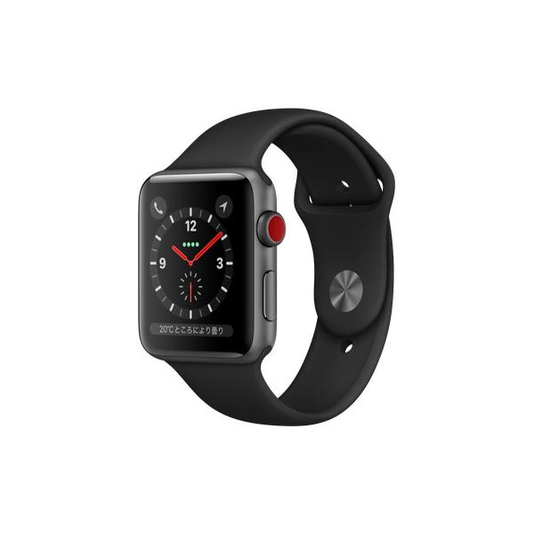 Apple Watch Series 3 GPS+Cellularモデル 42mm MTH22J/A [ブラック