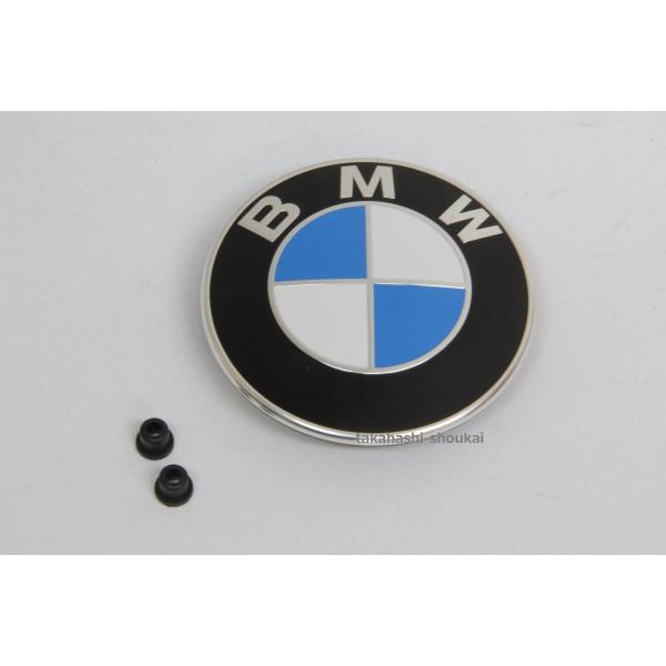 BMW エンブレム+グロメット E88 E87 E82 E81ボンネット X1 E84