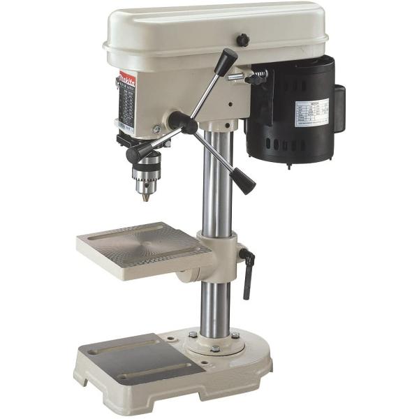 【特長】ベルトの掛け替えで5段階変速! >テーブル左右45°傾斜! 【仕様】穴あけ能力:鉄工13mm、木工24mm回転数(50Hz):570・890・1,300・1,900・2,670回転/分回転数(60Hz):690・1,070・1...