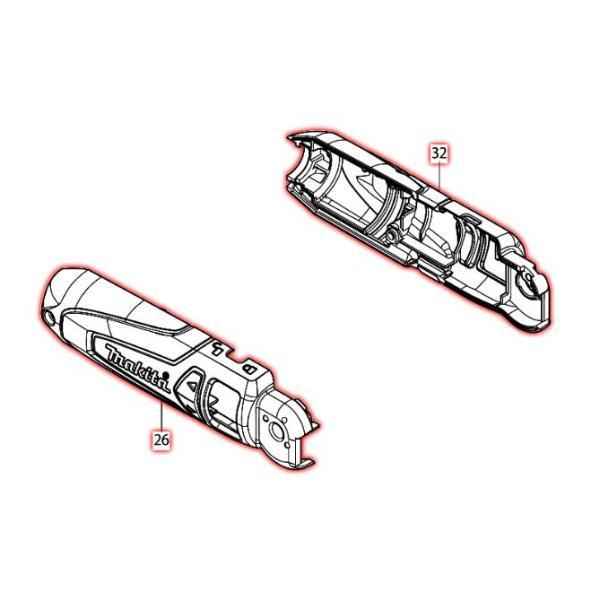 マキタ マキタ(makita) 部品 モータハウジングセット品 188749-3