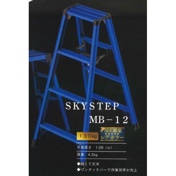 長谷川工業 完全限定 脚軽 RZ-12c SKYSTEP ブルー MB-12 関東限定
