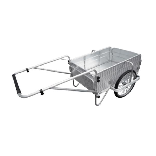 リヤカー アルミ 折りたたみ ノーパンク 耐荷重130kg 軽量 運搬 アルミス アルミ製折りたたみ式リヤカー AOKC-130N 130kg積載 軽量18.8