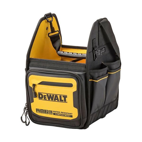 プロフェッショナルだけが選ぶ最高のストレージDeWALT(デウォルト)プロ用ハイパフォーマンス工具箱DeWALTソフトバッグ悪天候の作業現場や屋外設置のガレージなどでも安心の耐久性手の負担を軽減するラバーハンドルを採用しています。高い撥水性...