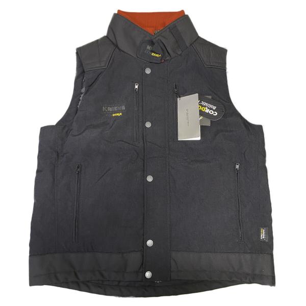 ニックス Knicks ワークベスト数量限定品 ニックス(KNICKS) 数量限定 ワークベスト 防寒着 ブラック:レッド LL